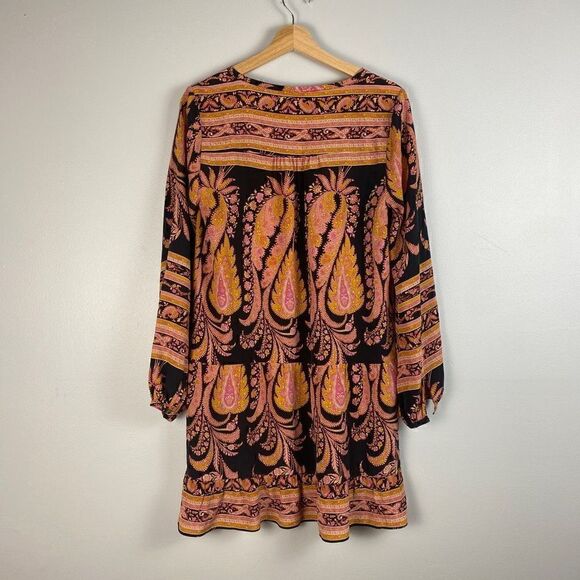 CALYPSO ST BARTH PAISLEY Printed 100% SILK MINI DRESS XS - Picture 3 of 12